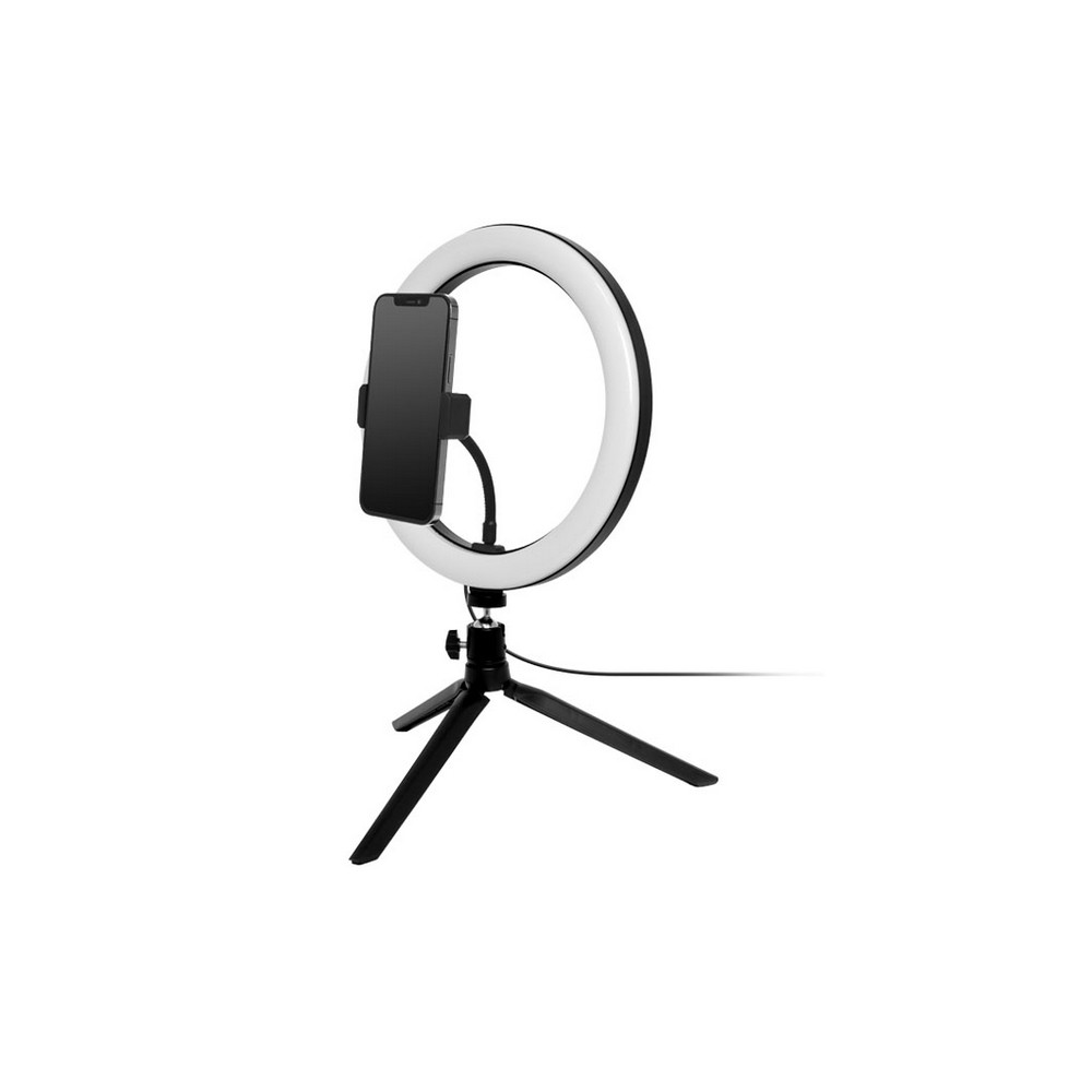 ピーナッツクラブ LEDスタンドリングライト10インチ S03LT-003BK