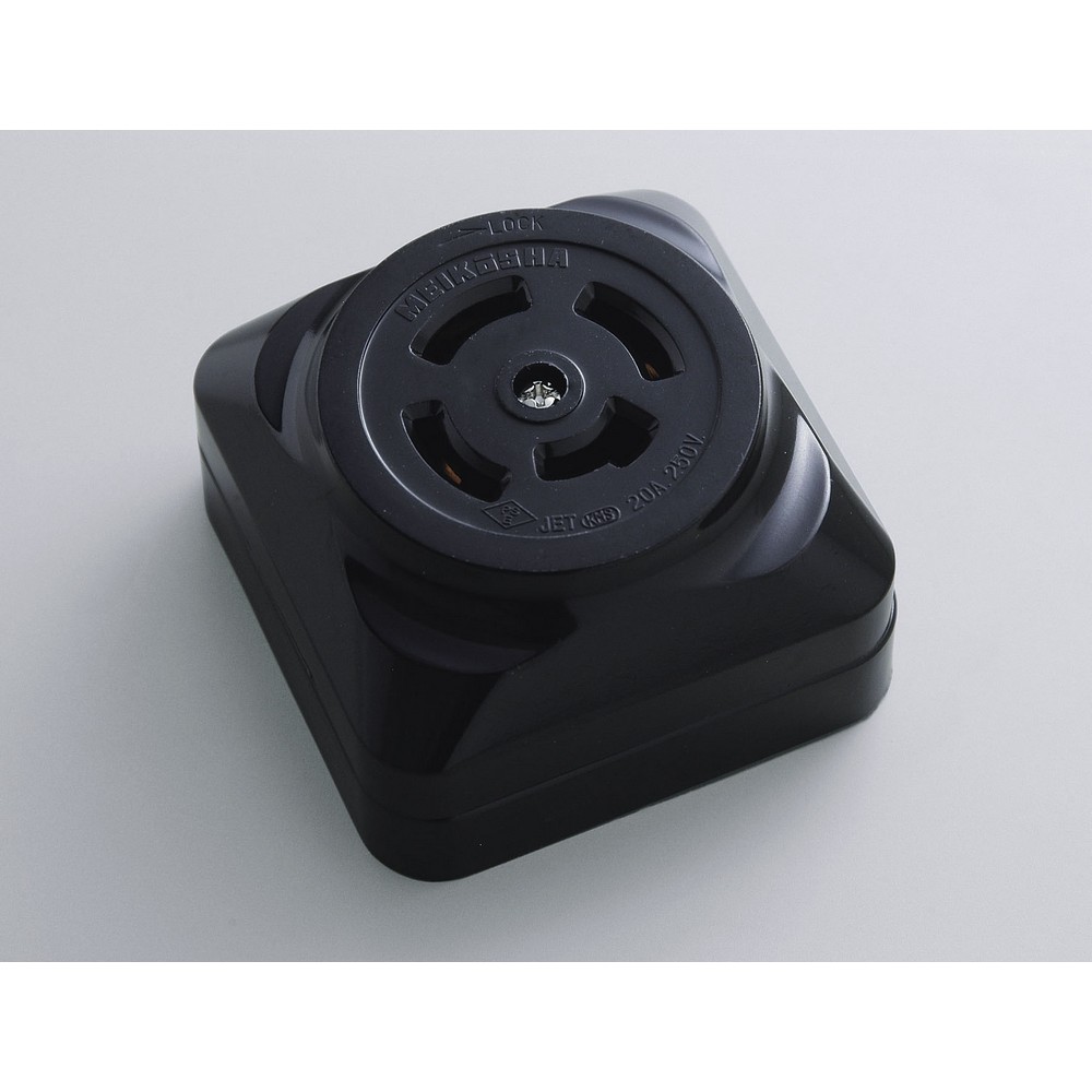 エルパ 引掛露出コンセント 接地3P AB-H231BH