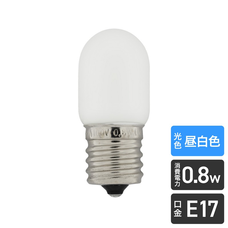エルパ LED電球 ナツメ形 E17 昼白色 LDT1N-G-E17-G110