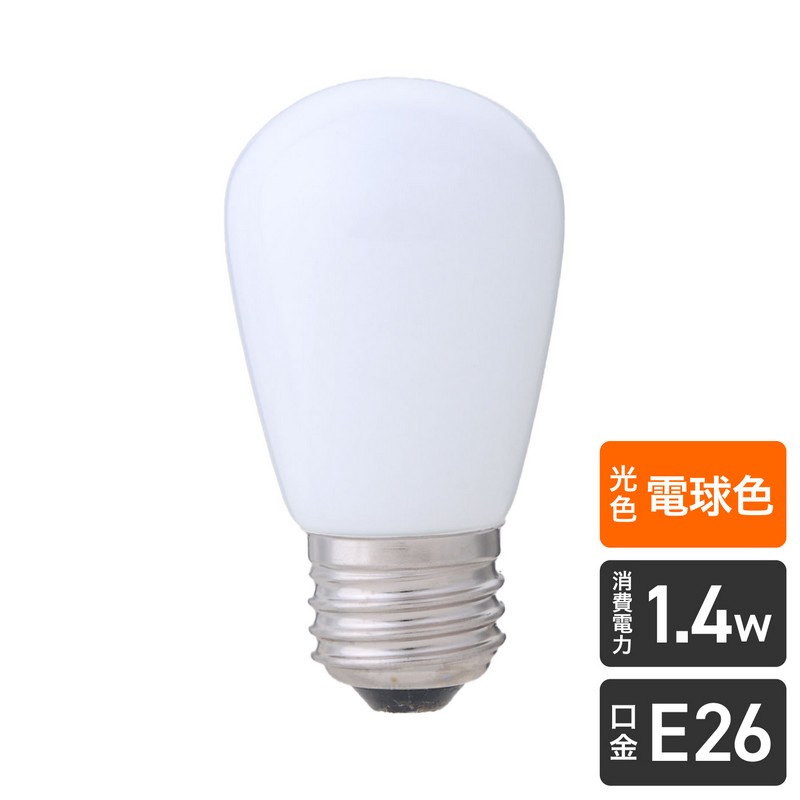 エルパ LED電球 サイン球形 E26 電球色 LDS1L-G-G901