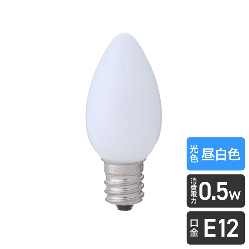 エルパ LED電球 ローソク球形 E12 昼白色 LDC1N-G-E12-G300