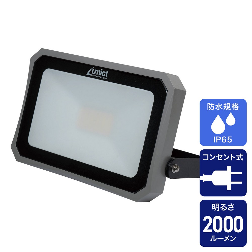 エルパ(ELPA) LED投光器 AC電源 2000ルーメン LFL-1002
