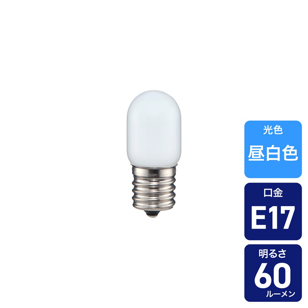 エルパ(ELPA) LED装飾用電球 ナツメ球形 E17 昼白色 LDT1N-G-E17-G1151
