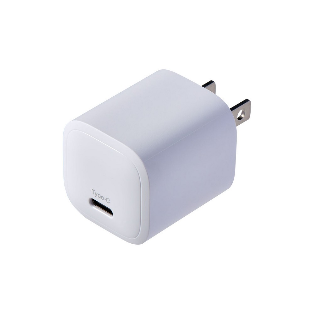 エルパ(ELPA) USB充電器 PD20W コンパクト Type-C×1 ホワイト UC-C12B(W)