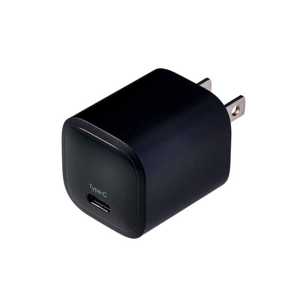 エルパ(ELPA) USB充電器 PD20W コンパクト Type-C×1 ブラック UC-C12B(BK)