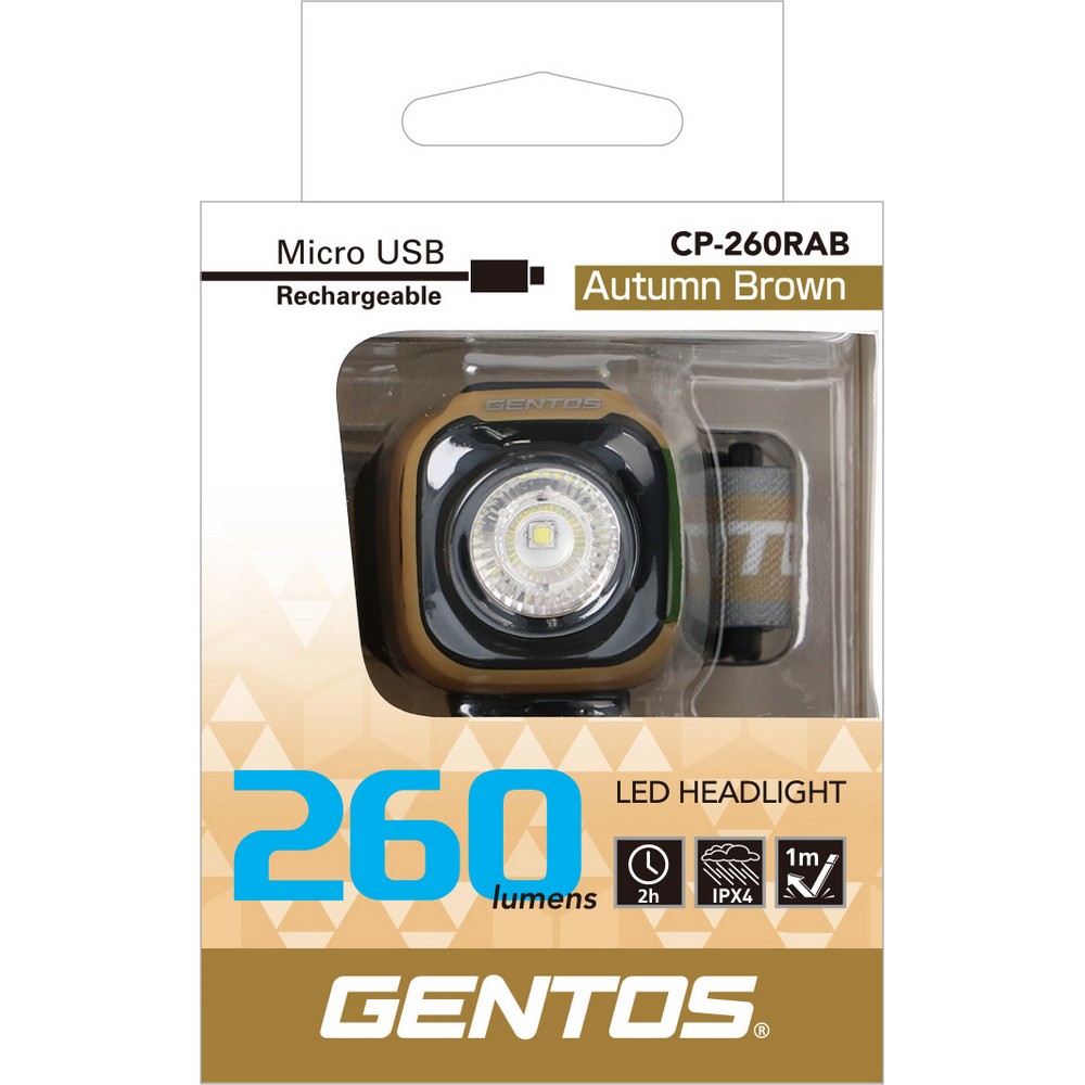 ジェントス カラフルコンパクトヘッドライトＲＡＢ CP-260RAB