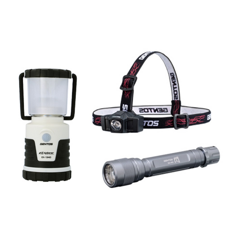 ジェントス 防災3点セット ﾎﾞｳｻｲ3ﾃﾝｾｯﾄ