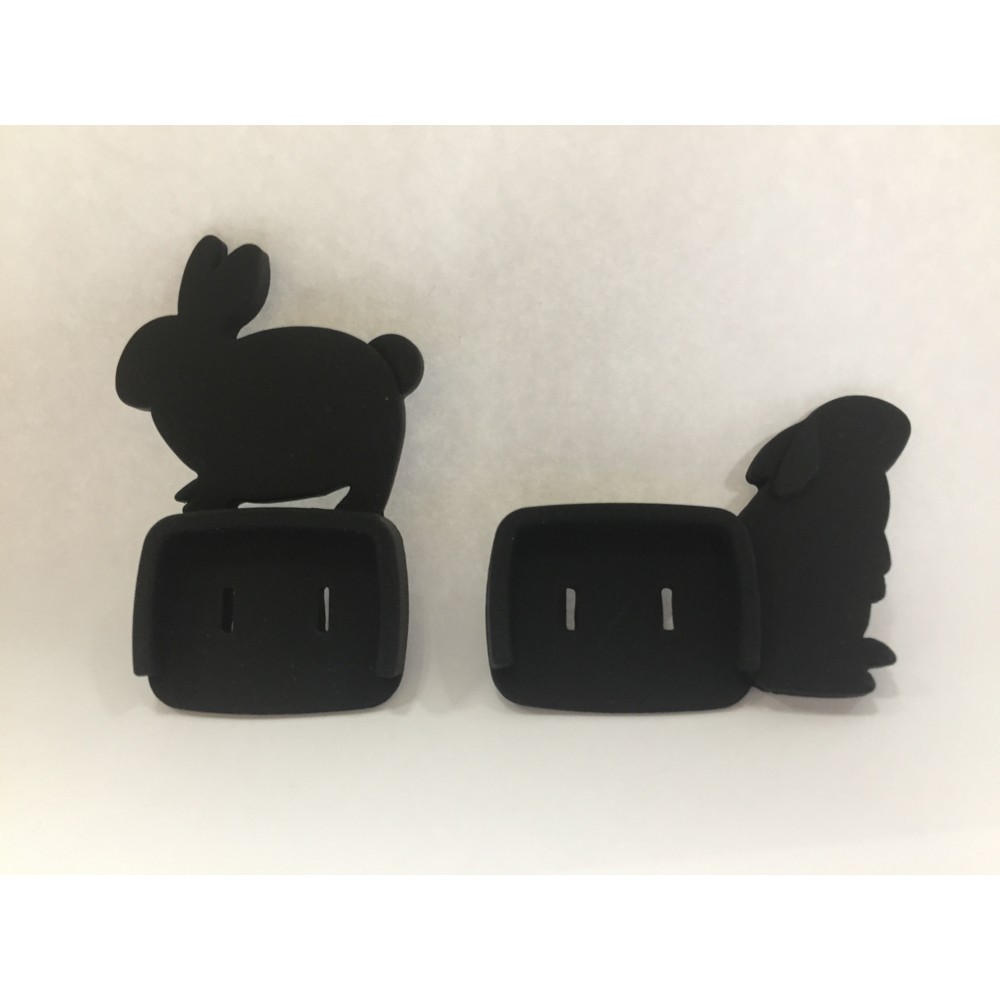 旭電機化成 うさぎのコンセントカバー 2個組B AKN-21B