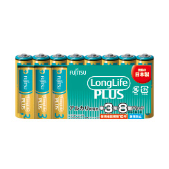 富士通 ロングライフプラス単3形 8個入 シュリンクパック LR6LP(8S)