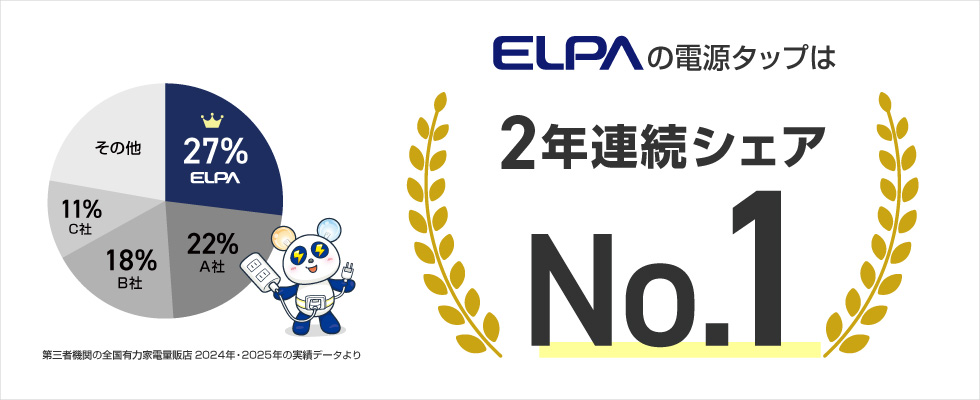 ELPAのタップは2年連続シェアナンバーワン